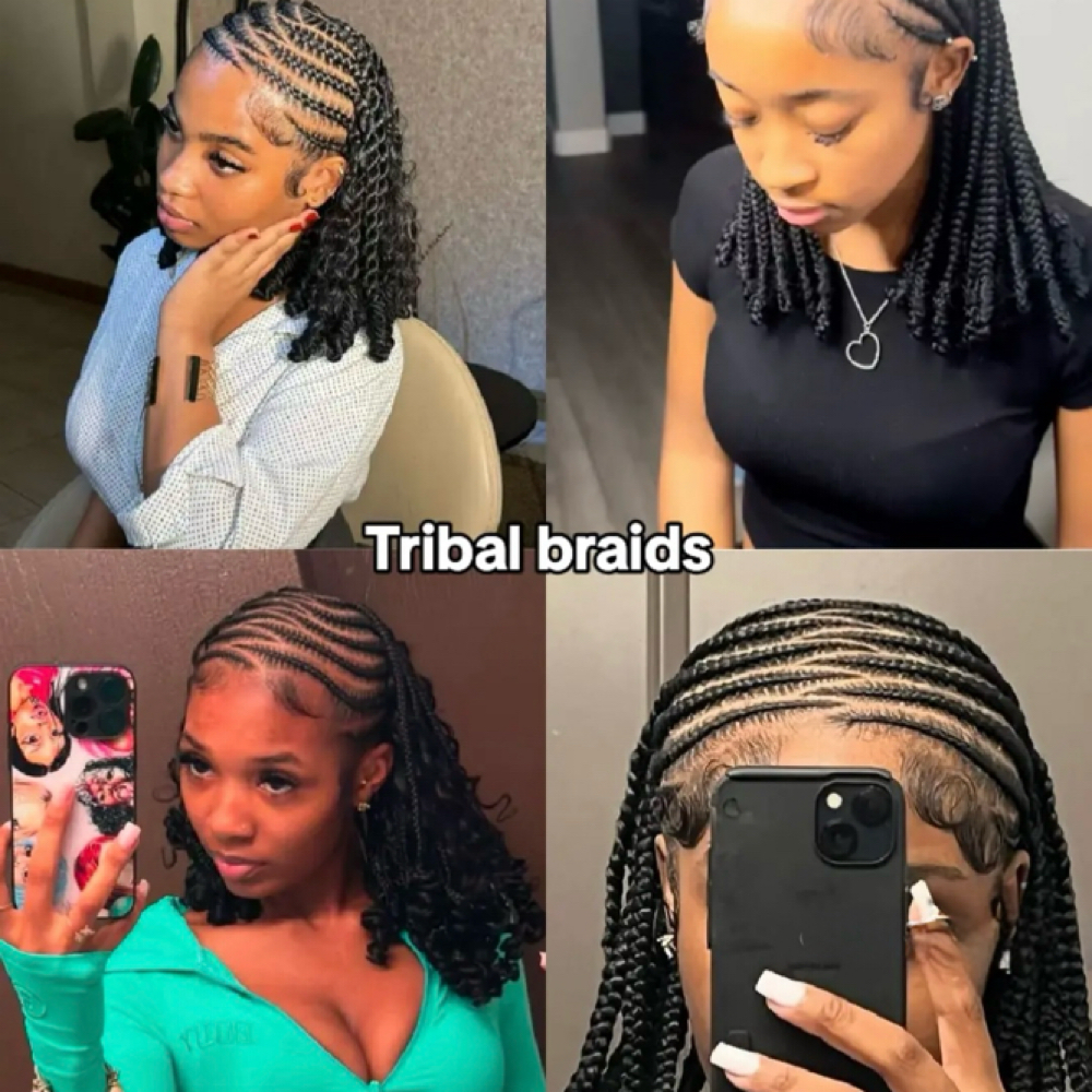 Tribal Braids at Apple Hair Braiding in New Haven, CT