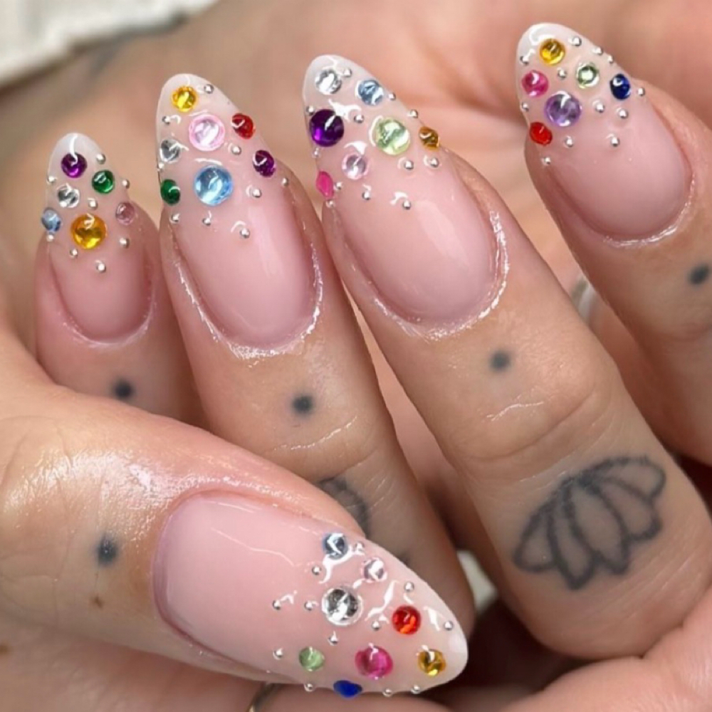 Tier 3 Rhinestones/gems at SavvyNailStudio in Summerville, GA