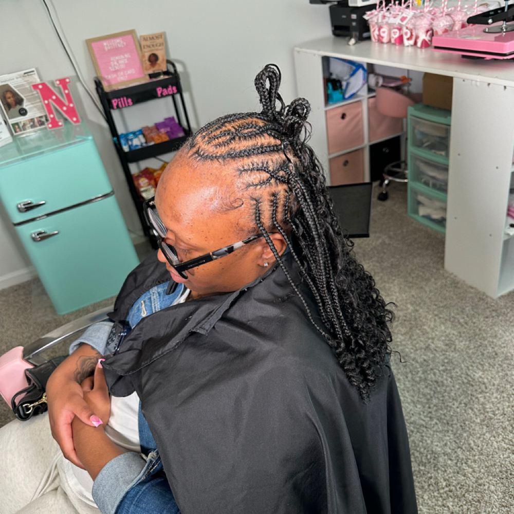 Fulani Boho Bob at Nia B Braids in Pooler, GA