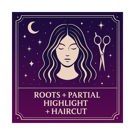 Root + Partial Highlight + Haircut at Heartbreak Highlights in Apollo Beach, FL