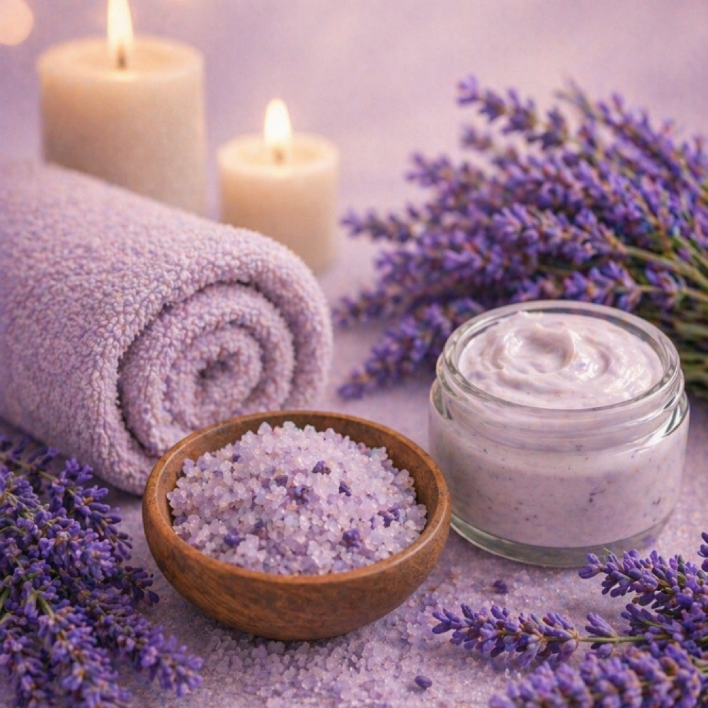 Honey Lavender Glow Scrub at The Wellness Room by Ashley Duncan in Belleview, FL