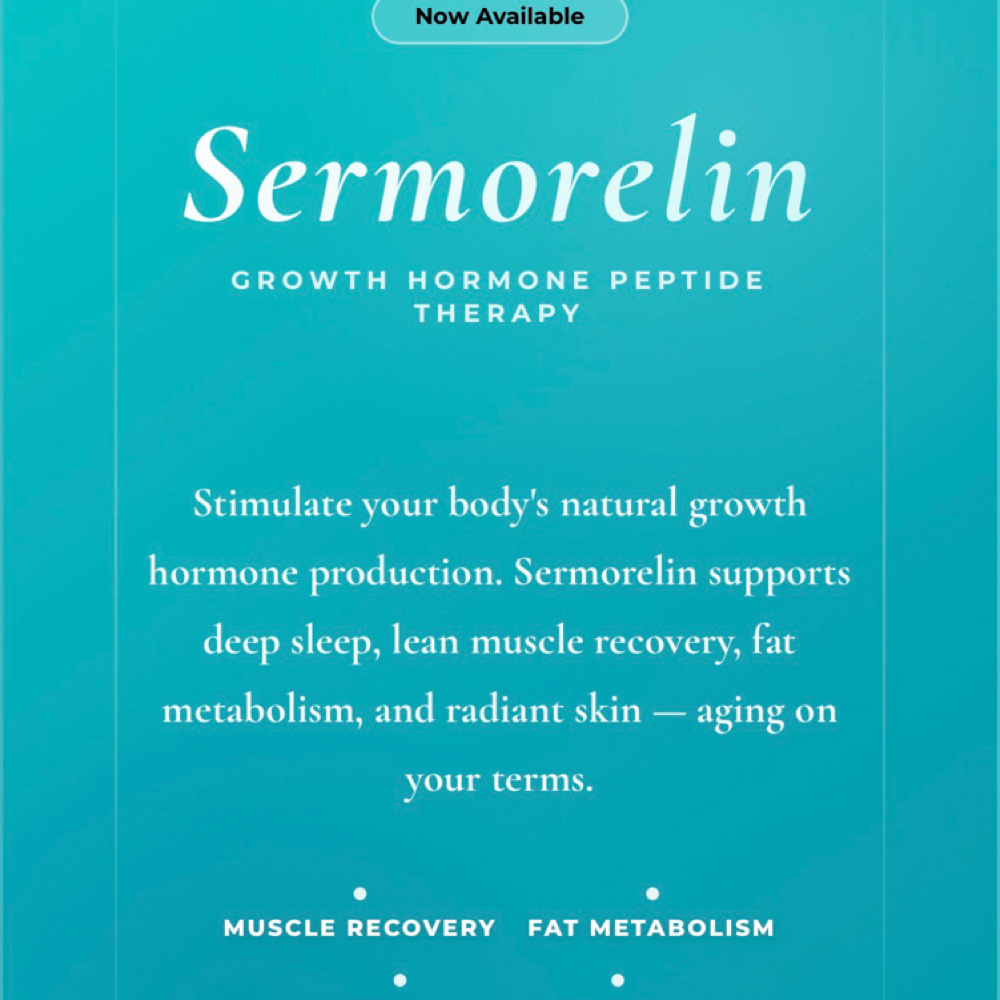 Sermorelin at Mimi’s IV Hydration in Andover, MA