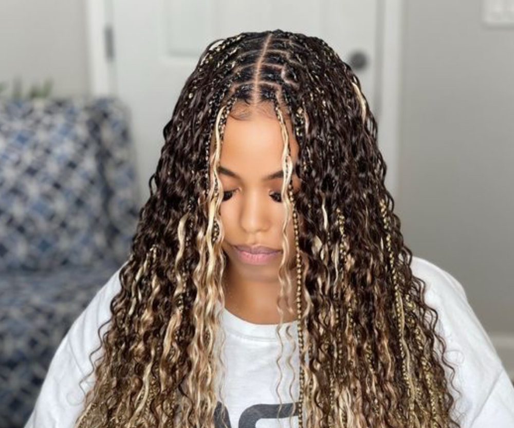 Boho Knotless Braids
