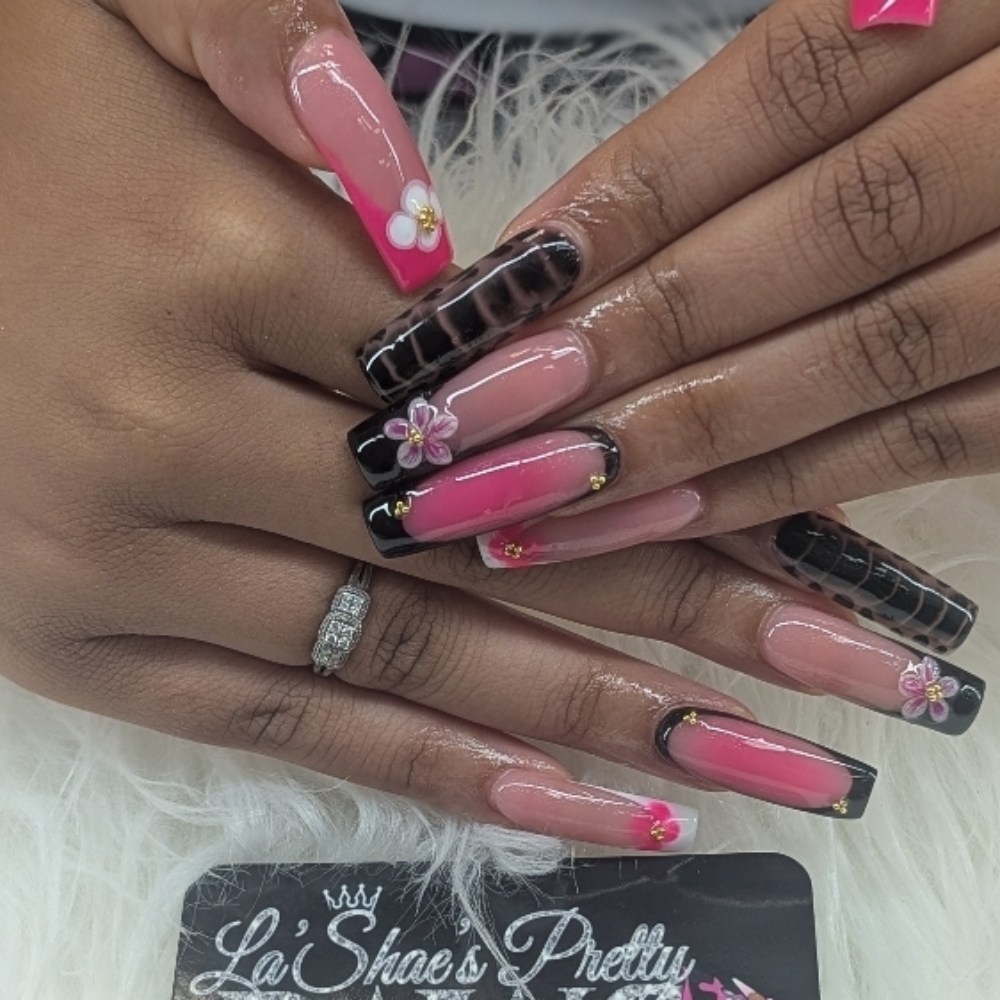 Acrylic Full Set Long at LaShaea's Pretty Paws in Canton, OH