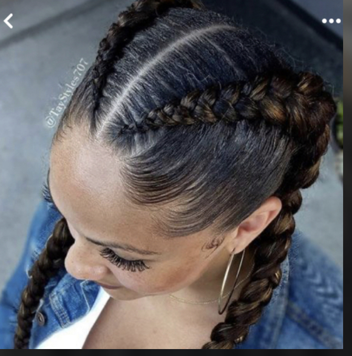 2 French Braids at Hairfficacy in Katy, TX