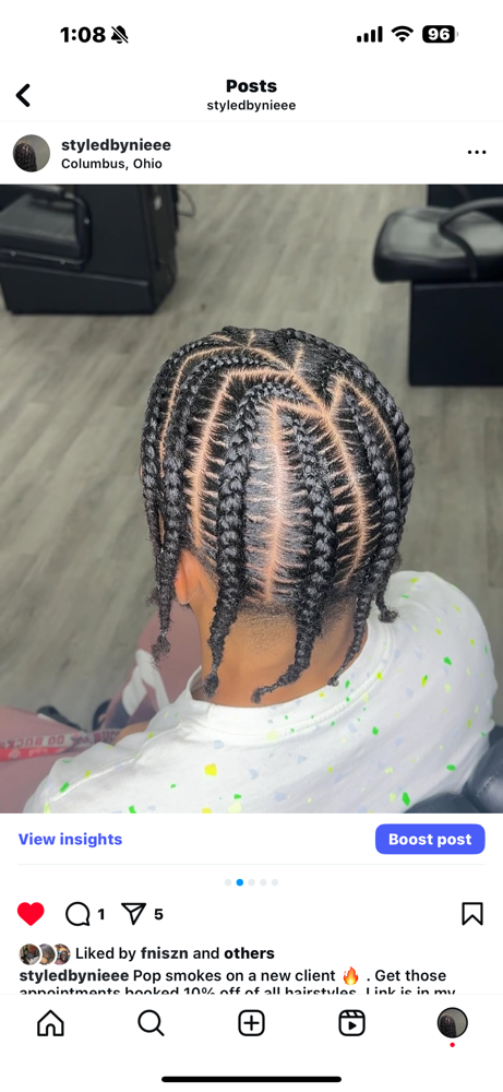 6-8 Pop Smoke Braids