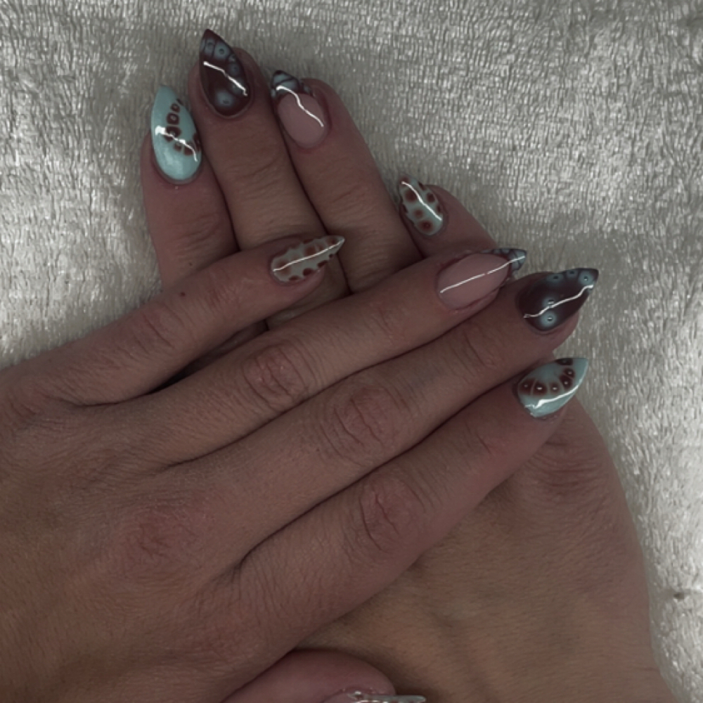 Full Set Hard Gel ~Dalaney at Blood Sweat & Shears in Fernley, NV
