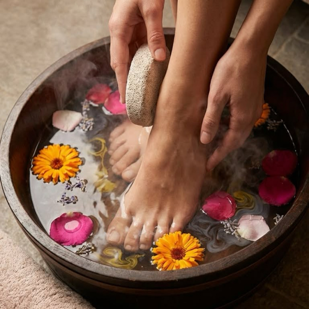 The Deluxe - Salt Soak Pedicure at Harmony & Vines in Sequim, WA