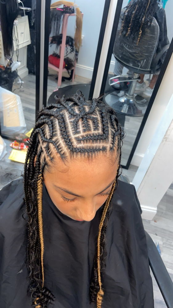 Fulani w/ Knotless-Medium