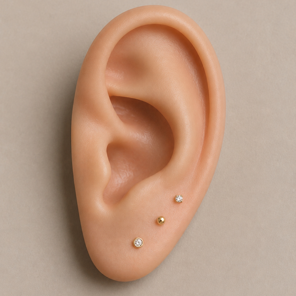 Triple Lobe Piercing at Piercing Poli’s in El Paso, TX