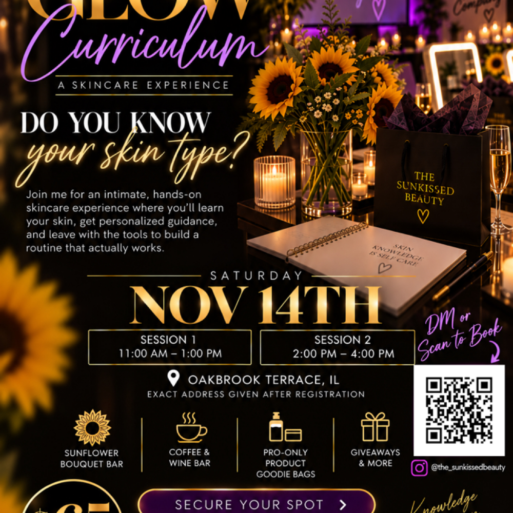 The Glow Curriculum 2 Session at The Sunkissed Beauty in Downers grove, IL