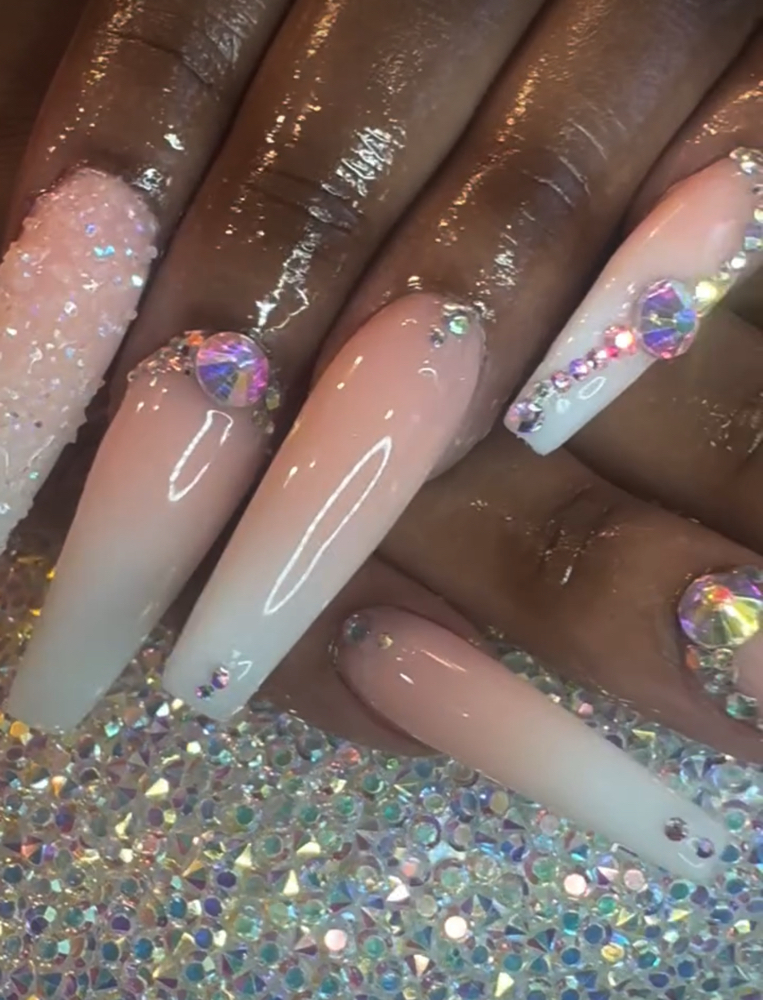 Ombre Nail Design at BLING GODDESS NAILS in Shaker Heights, OH