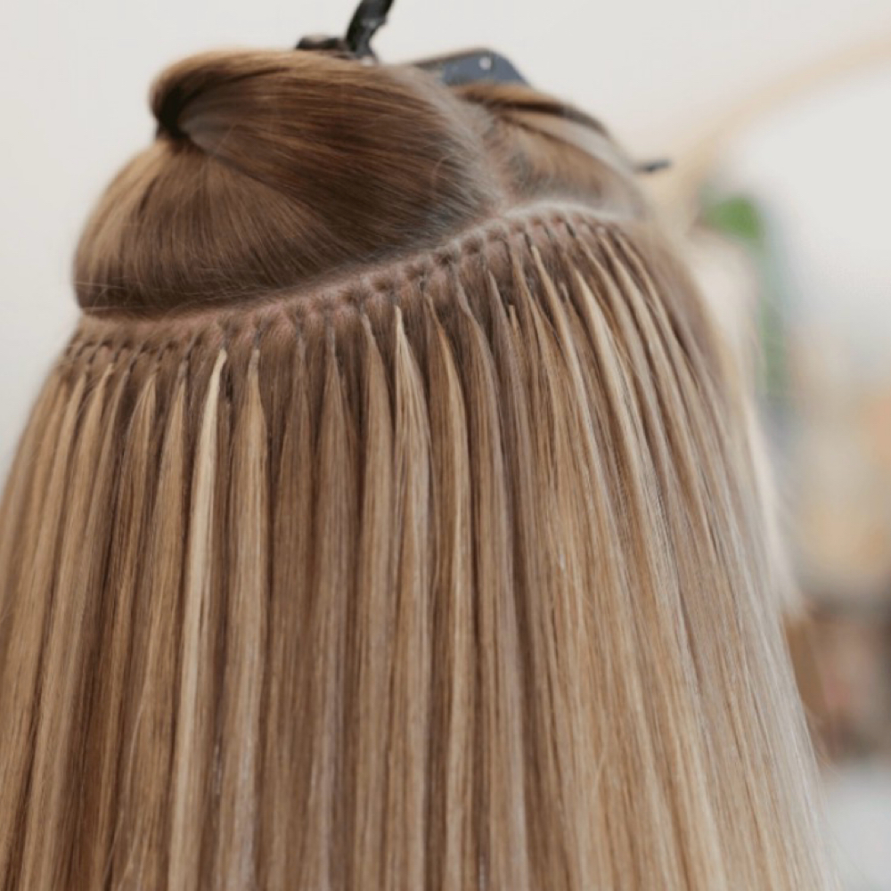 Hair Extension K-tips Consultation at Luxe Hair Lounge in brooklyn, NY