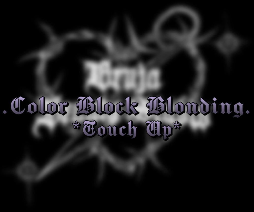 Color Block Blonding Touch Up