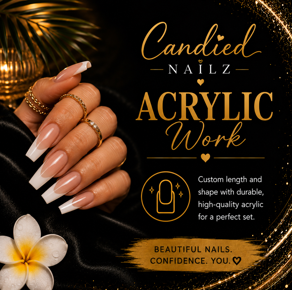 Acrylic Fill at Candied Nailz in Bowling Green, OH