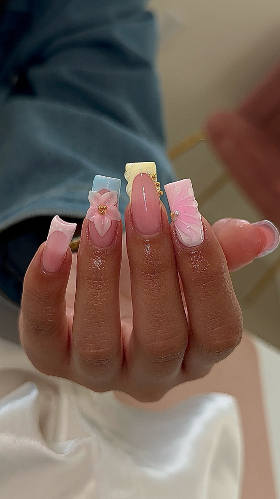 acrylic full set at glowhaus in hobbs, NM