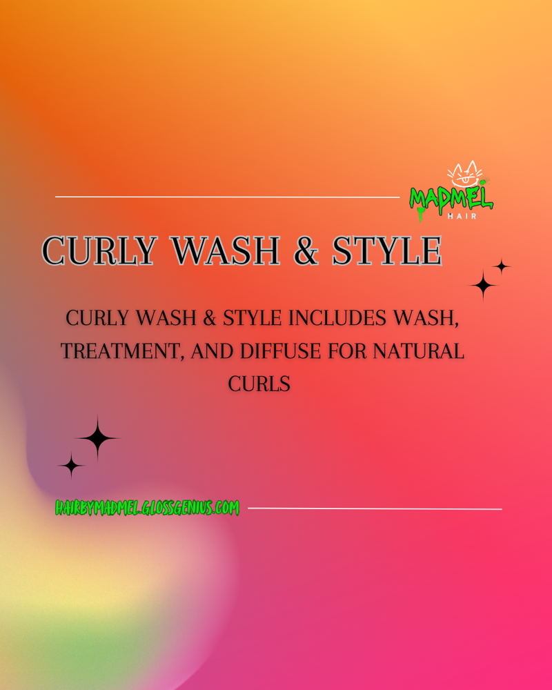 Curly Wash & Style at Mad Mel Hair in Geneva, OH