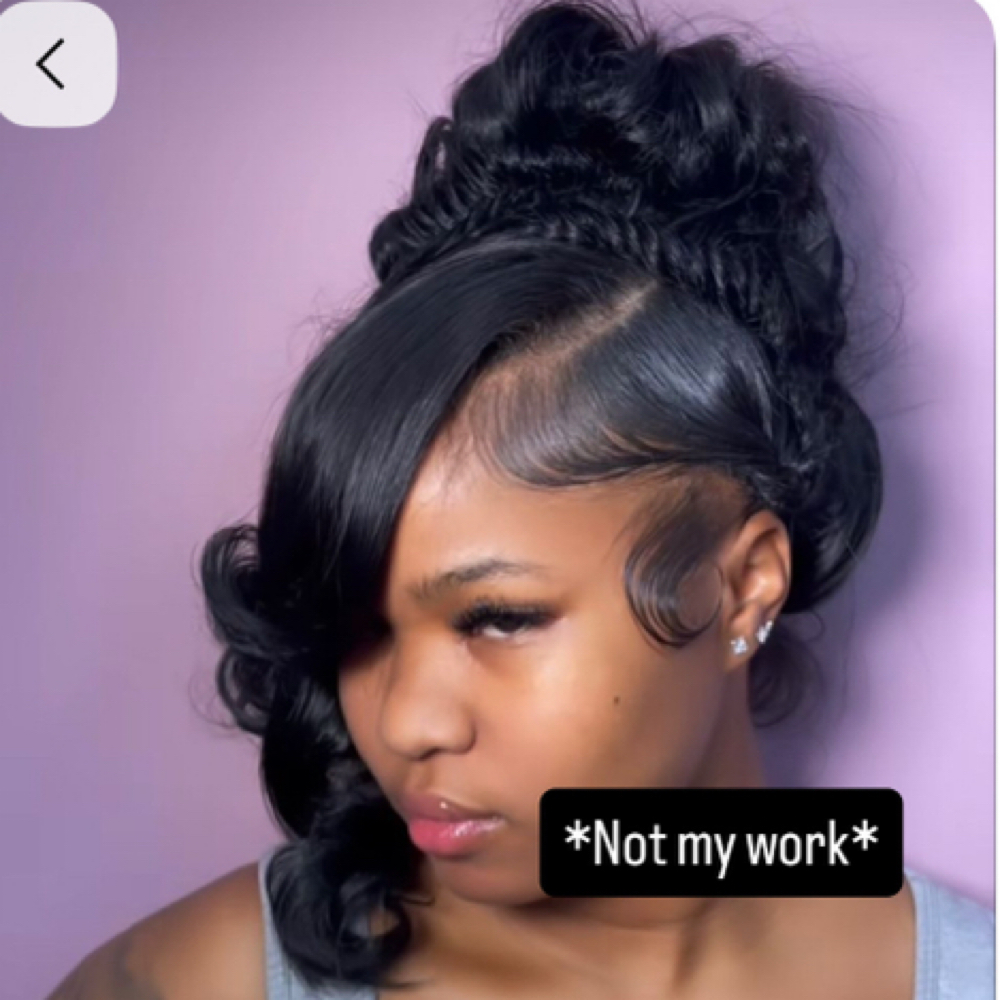 Versitile Quick Weave Updo at Styles By Mk in Sherman, TX
