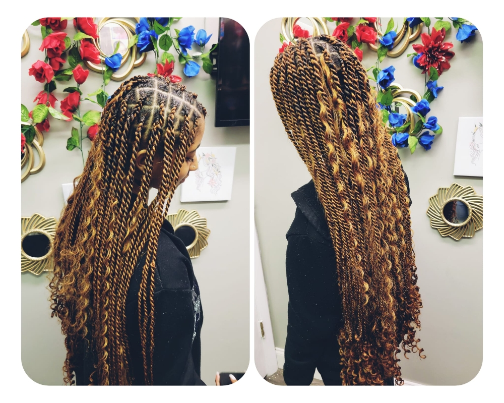 Boho Knotless  Twist/Bring Curly