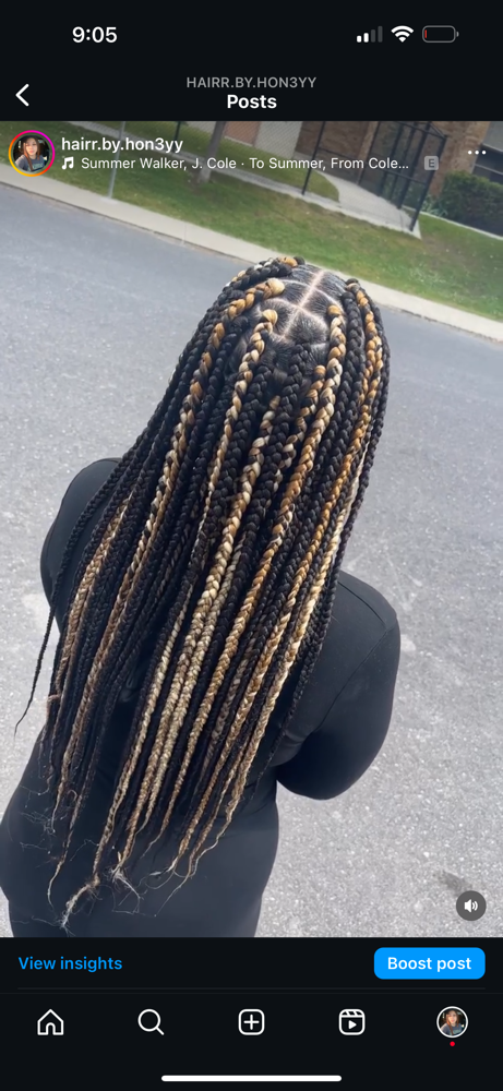 Medium Box Braids
