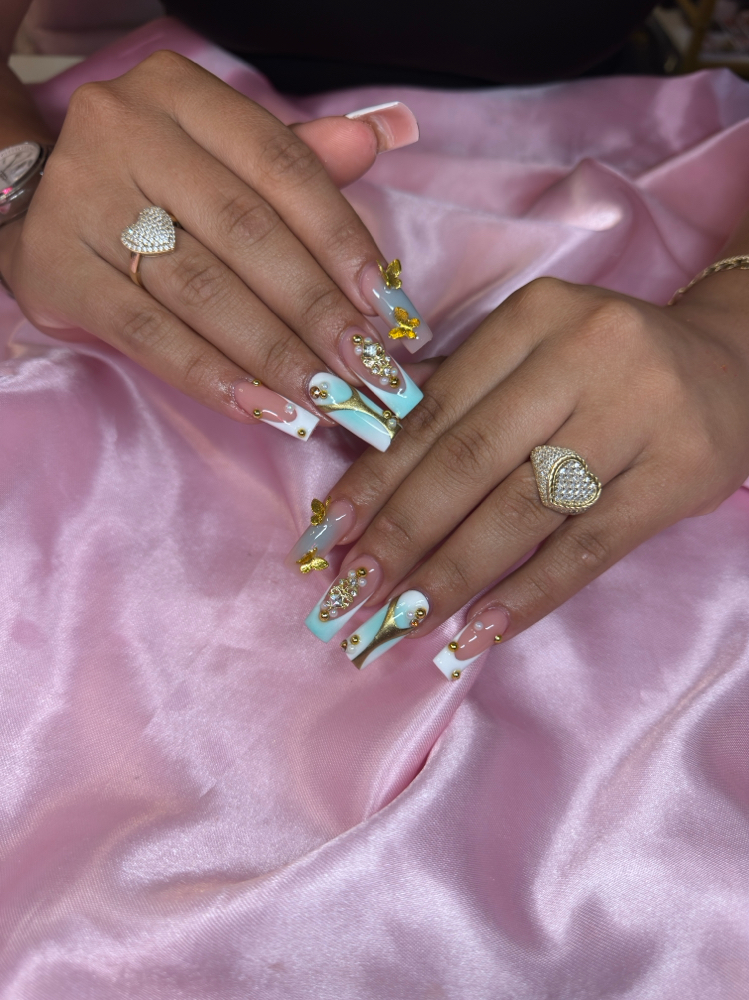 Large Full Set at Nails Glam By Yeli in Reading, PA