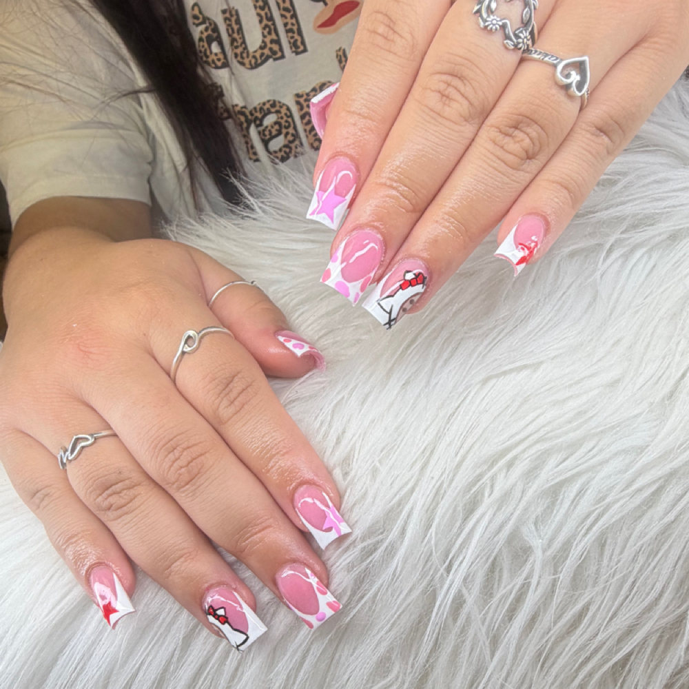 Short Nail Set at AcrylicsByLili in Lubbock, TX