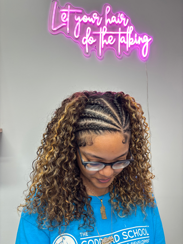 Front Half Braids at BCurly in Boyton Beach, FL
