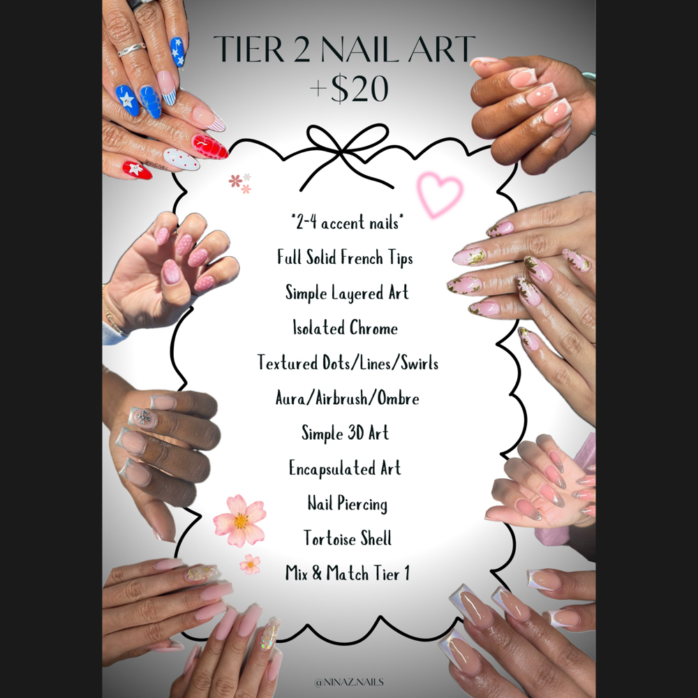 Tier 2 Nail Art at Ninaz Nails in China Grove, TX