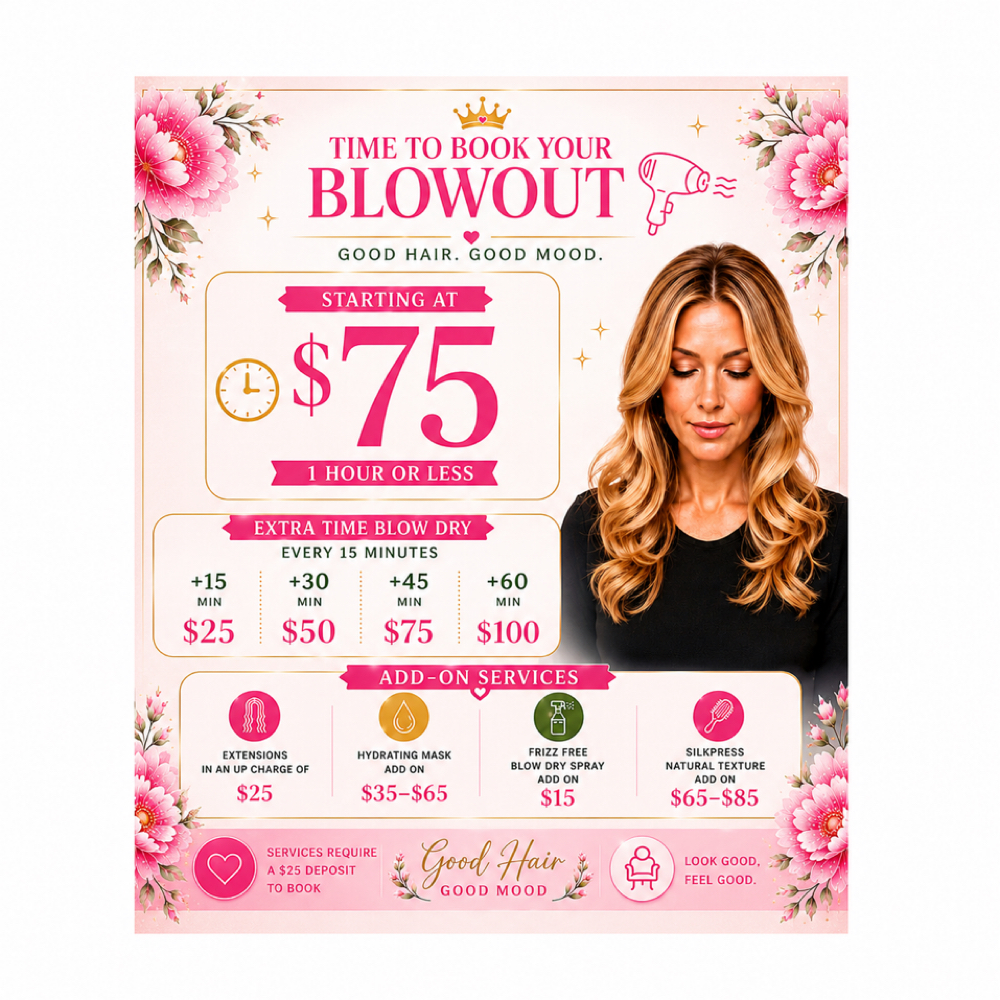 Blowout Services at SoBe Glam Express & She Chic Hair in Miami Beach, FL