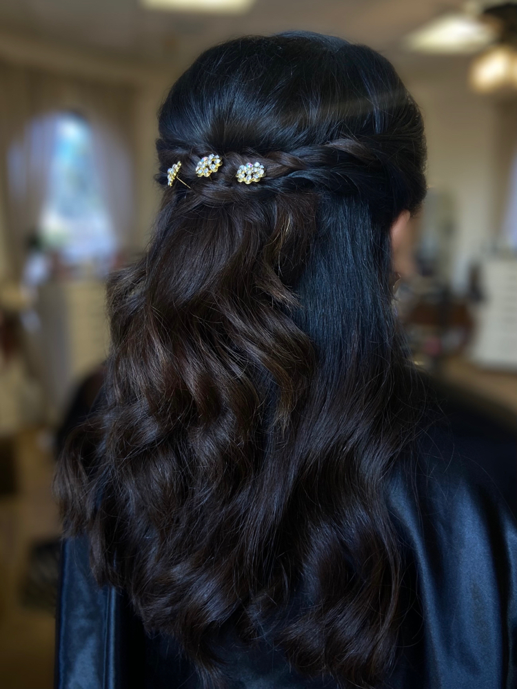 Half Up Half Down Style