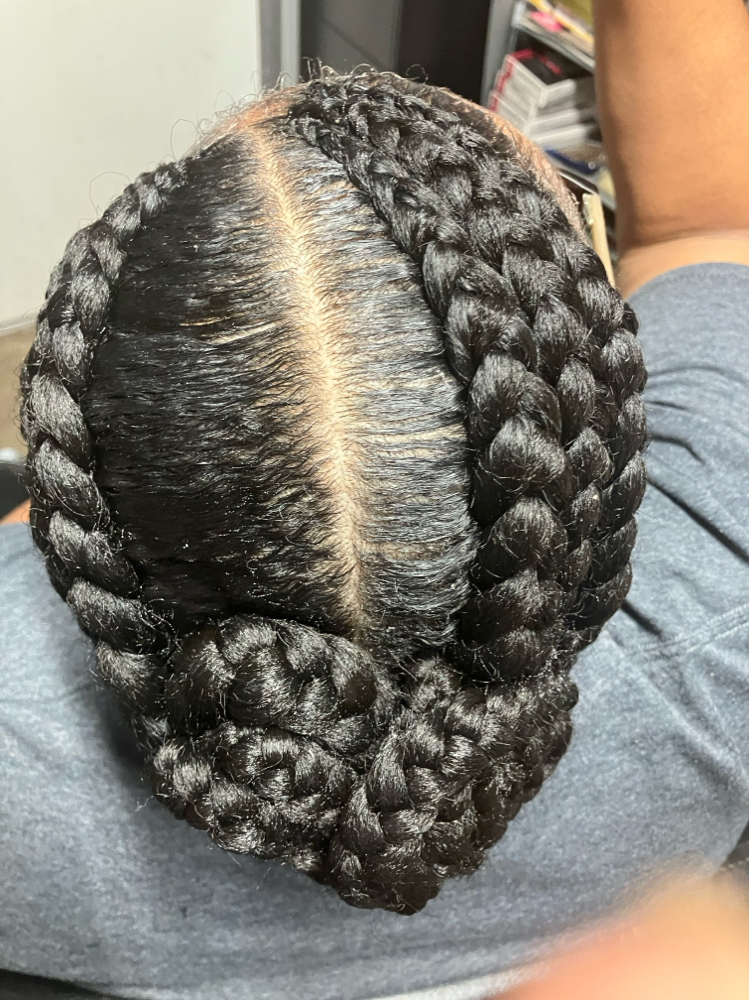 3 Braids W/Hair