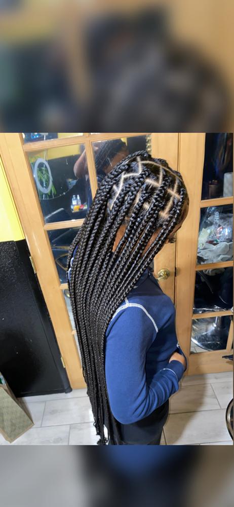 Large Knee Length Knotless