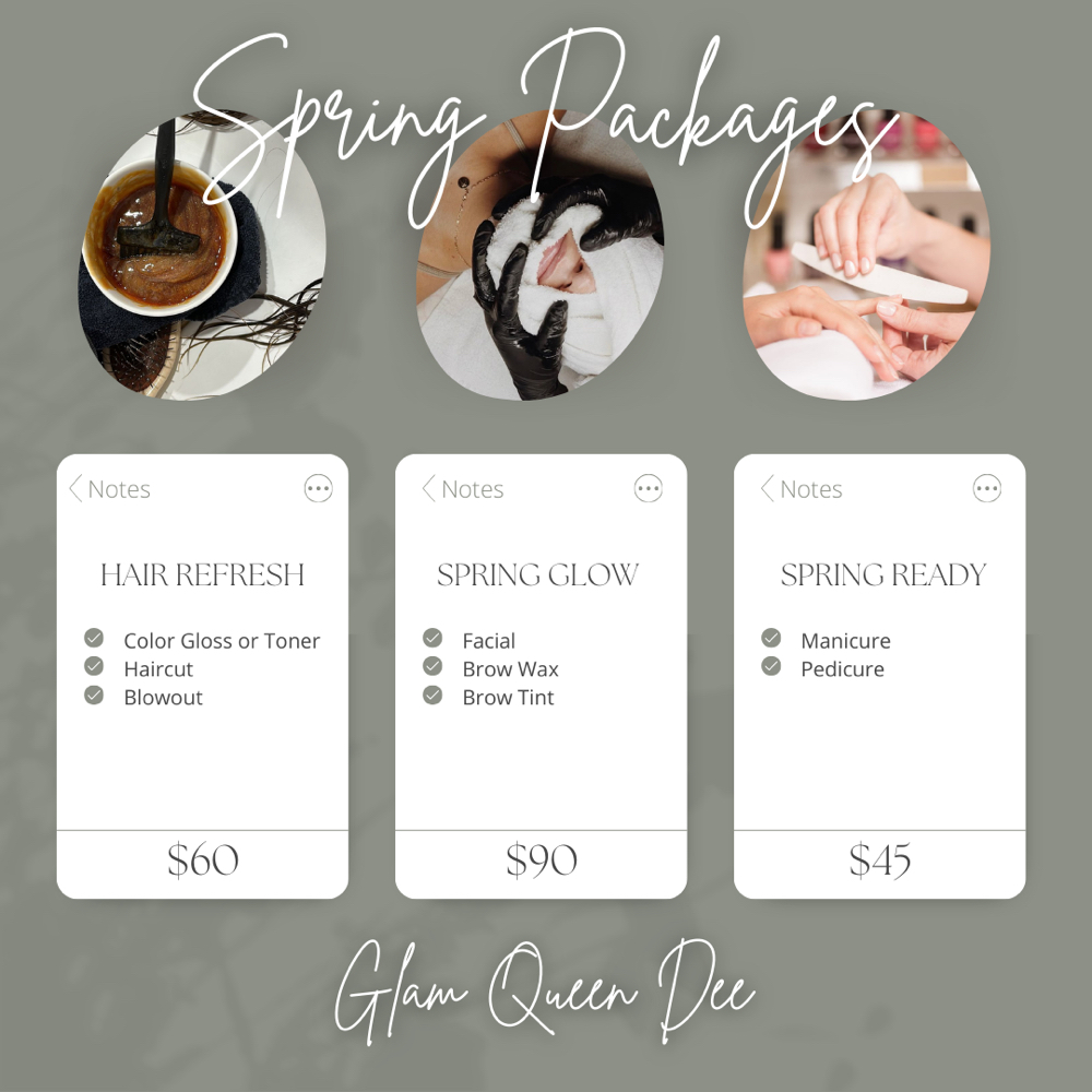 Spring Packages- Dee at Salon 31 in Huntington, WV