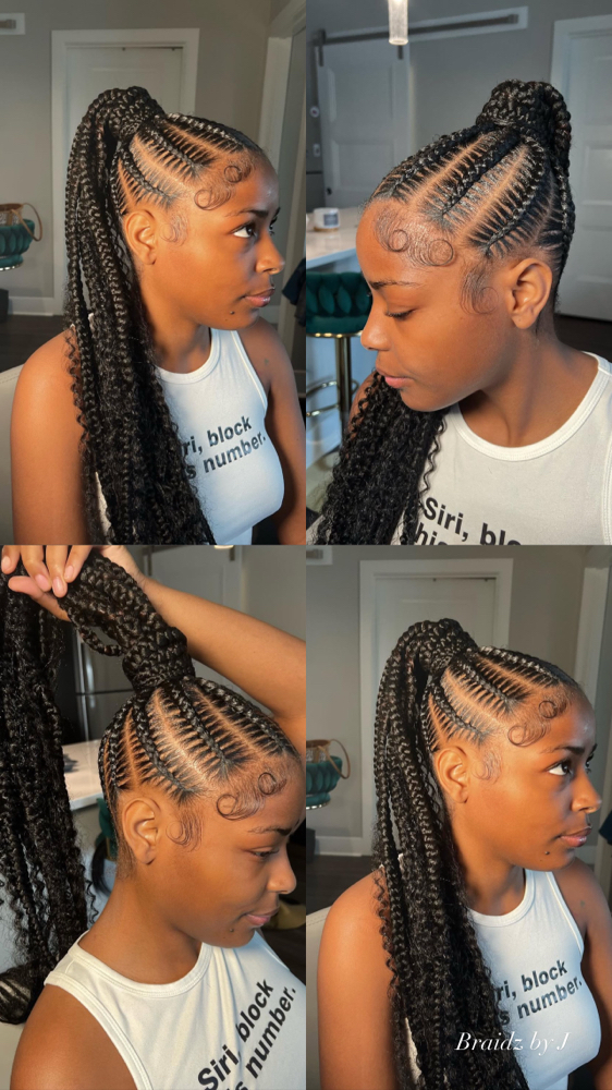 Stitch Ponytail at BraidzbyJ in Abilene, TX