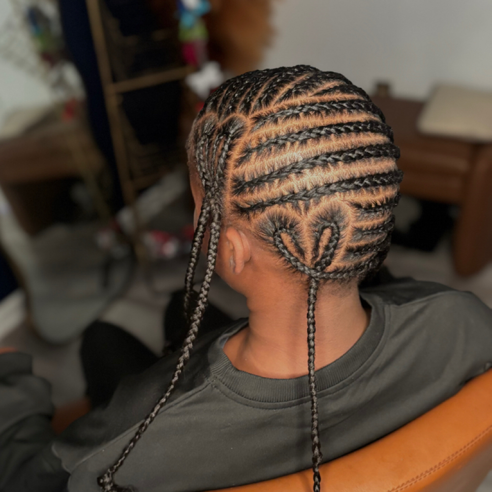 Lemonade braids at Styled By House Of Harm in New Orleans, LA