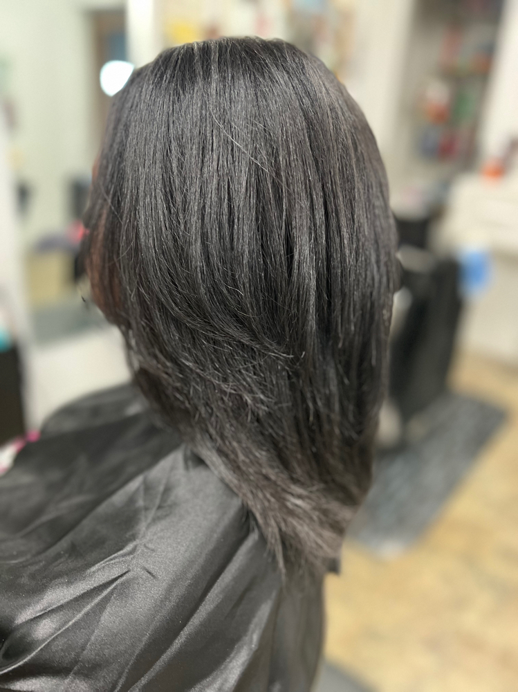 Full Service Flat Iron: Fine To med at Erin Jordan in Mount Vernon, AL