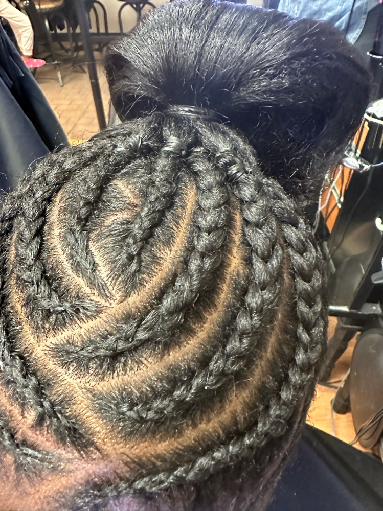 Basic Kids Cornrows No Weave (8yrs-