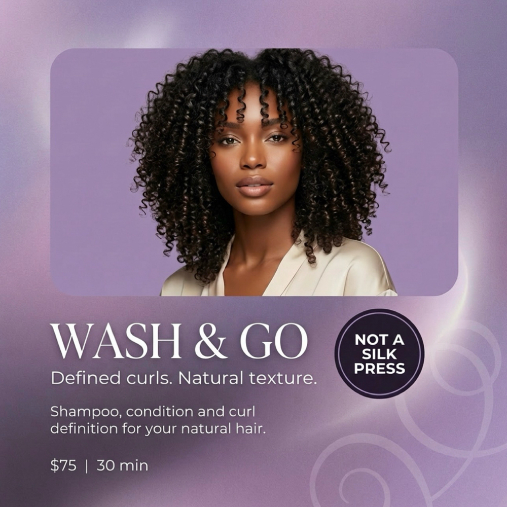 Wash & Go at Hair by J’Rena’ in Lawrenceville, GA