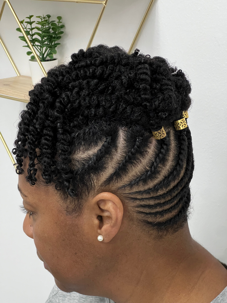 Protective FlatTwist Updo A Style