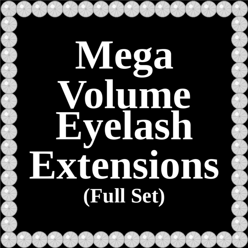 Mega Volume Eyelash Extensions Set at Glitzy Glam Artistry in Dixon, CA