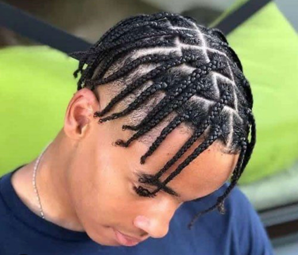 Men's Small Box Braids