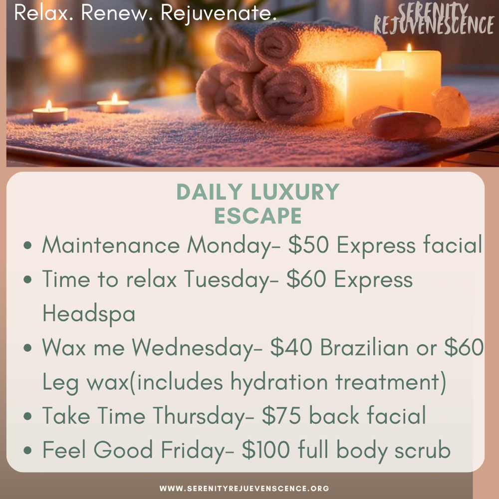 Maintance Monday at Serenity Rejuvenescence in San Antonio, TX