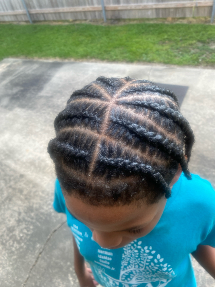 Male Straight Back Braids