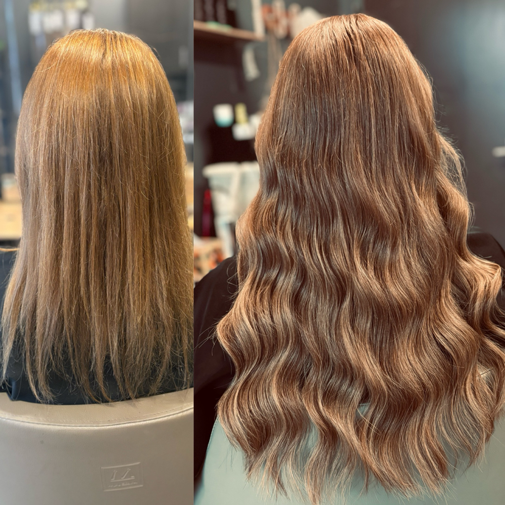18” Hair Extension Application