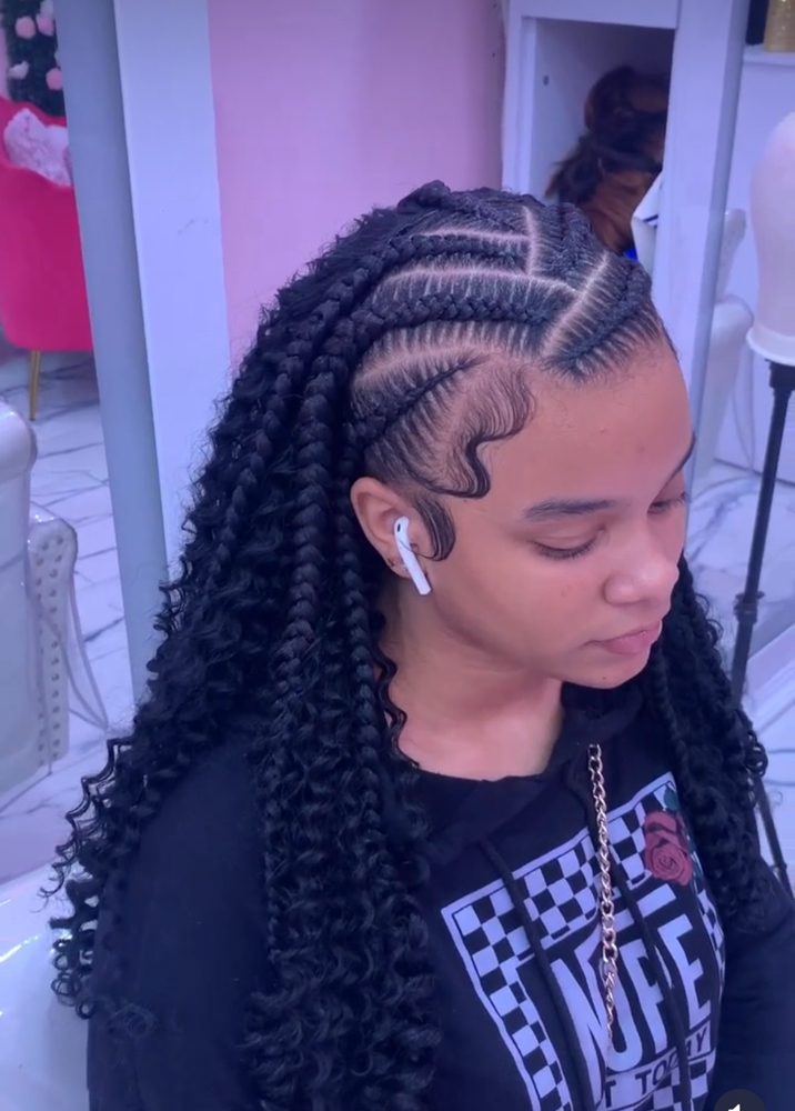 6 Stitched Braids X Quick Weave at Gigi.hair boutique in Bronx, NY