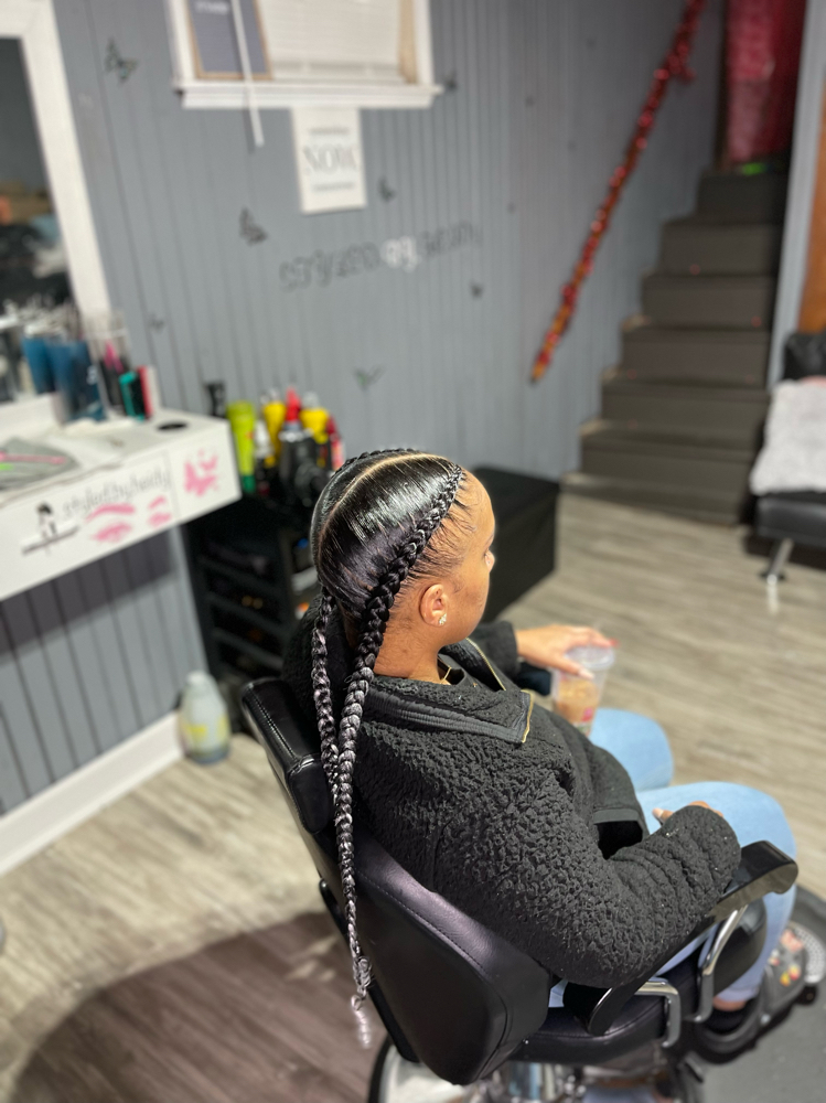 2 Feed In Braids