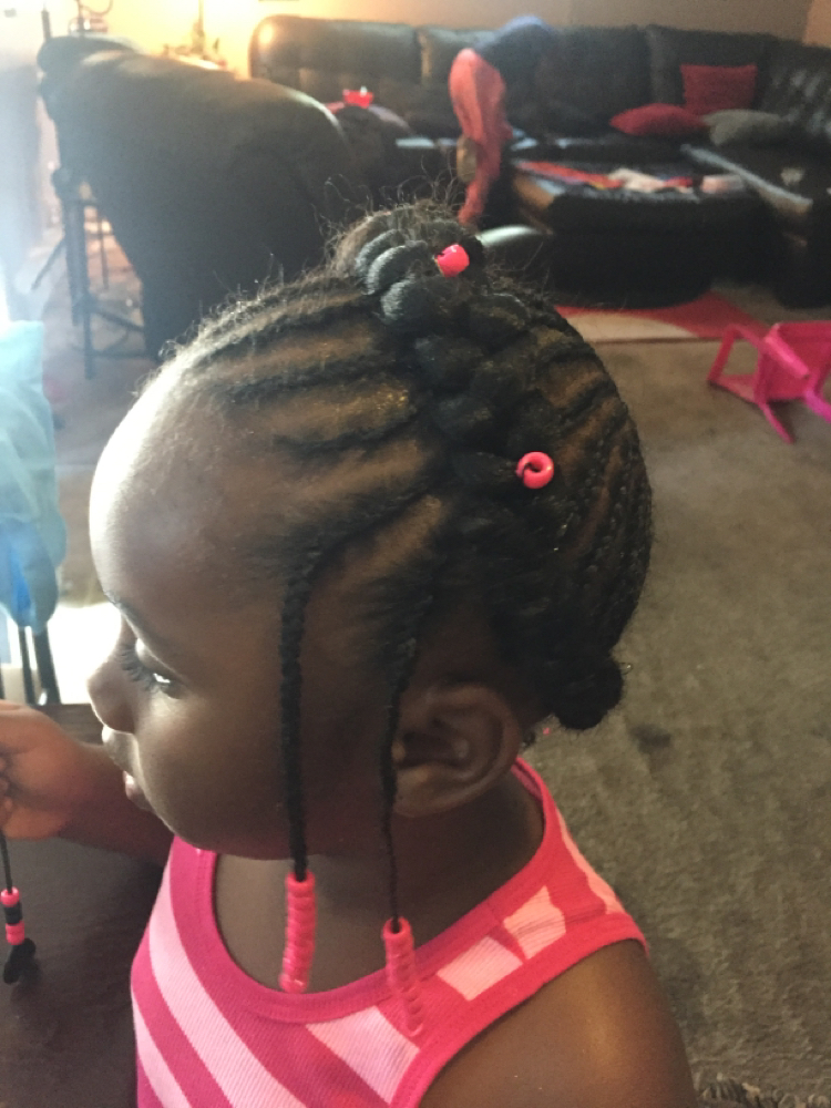 Halo Braids For Kids W/ Weave