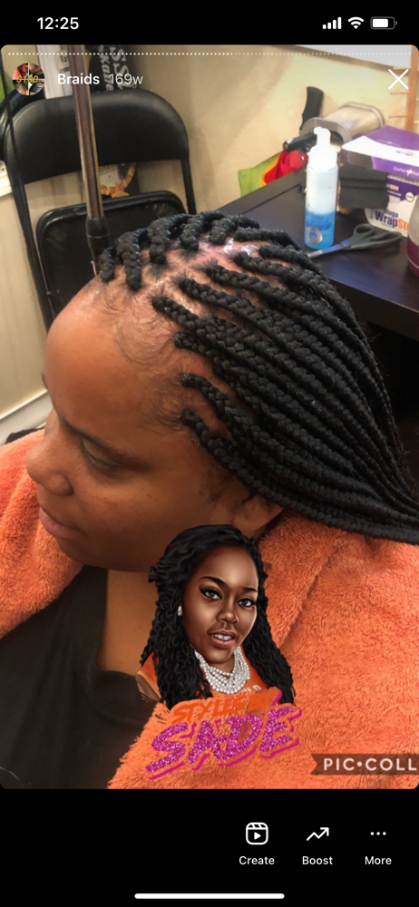 Medium Box Braids