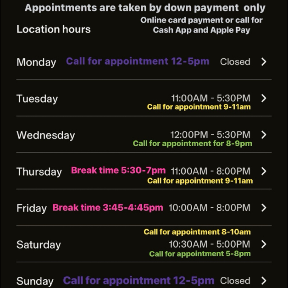 OnCall 262-554-5988 Or 224-425-6439 at Gigi’s Spa in Racine, WI