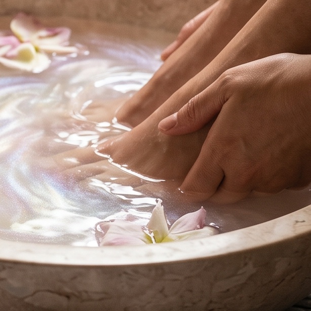 Pearl Pedicure at Kitchen Nails Zaragoza in El Paso, TX